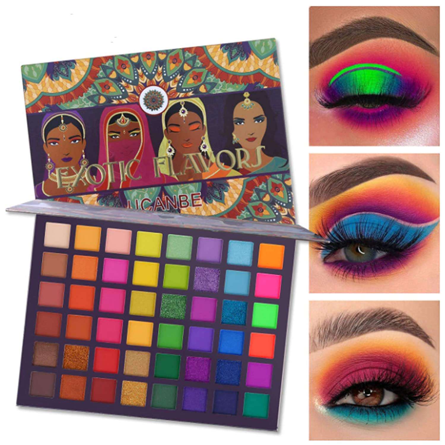 UCANBE 48 Colors Exotic Flavors Eyeshadow Palette