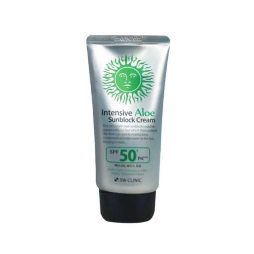 3W Clinic Intensive Aloe Sunblock Cream SPF 50+ PA+++