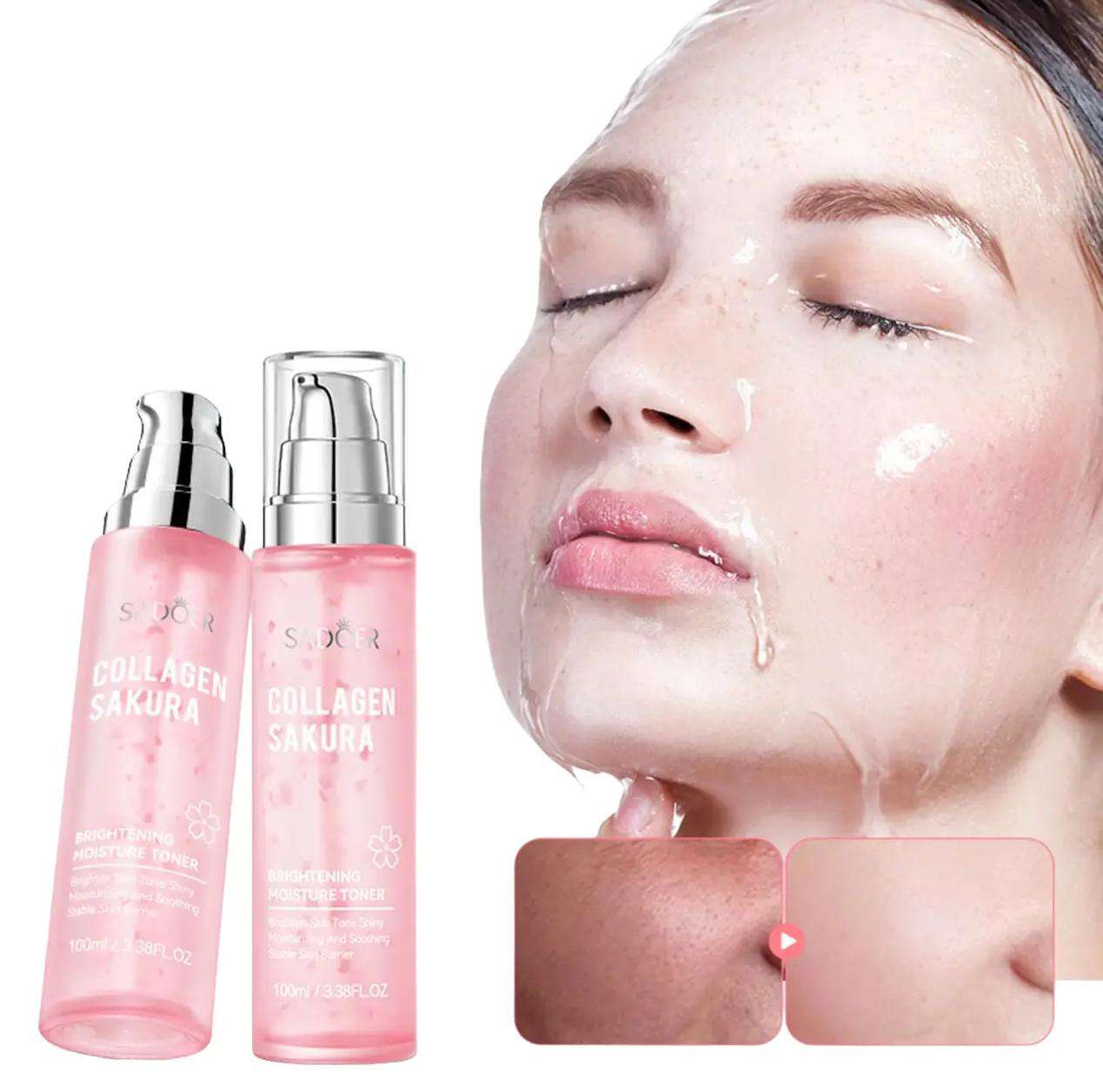 SADOER Collagen Sakura Brightening Moisture Toner – 100ml