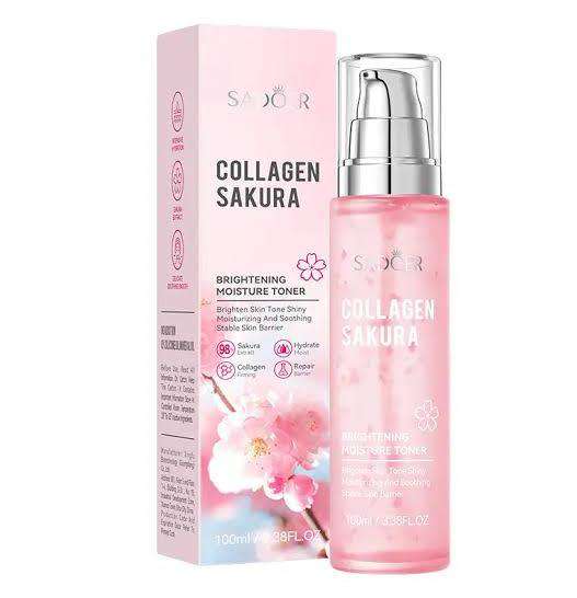 SADOER Collagen Sakura Brightening Moisture Toner – 100ml