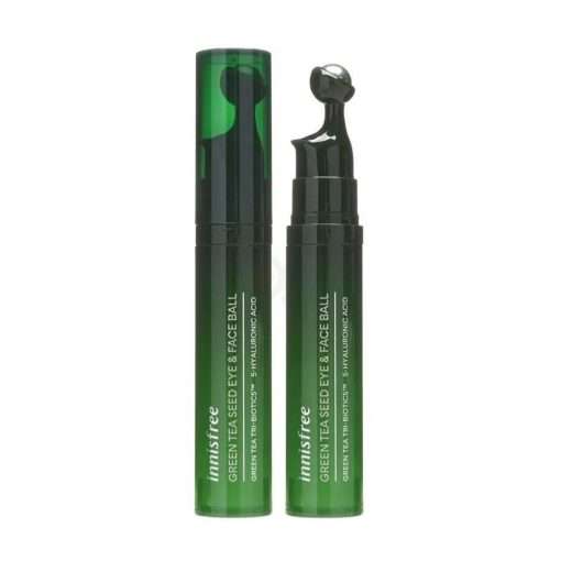 Innisfree Green Tea Seed Eye & Face Ball with Green Tree Tri-Biotics & 5-Hyaluronic Acid