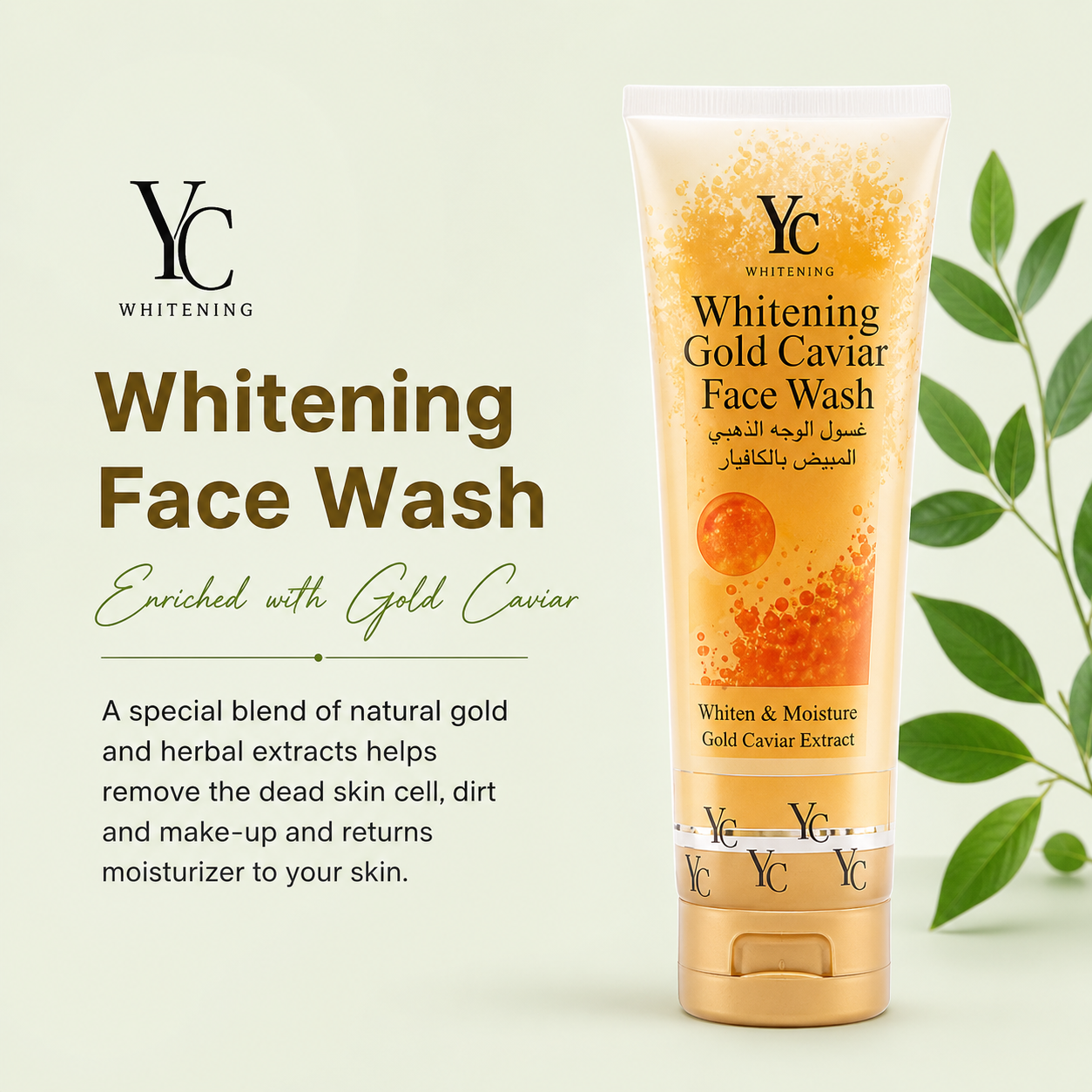 YC Whitening Gold Caviar Face Wash – 100ml