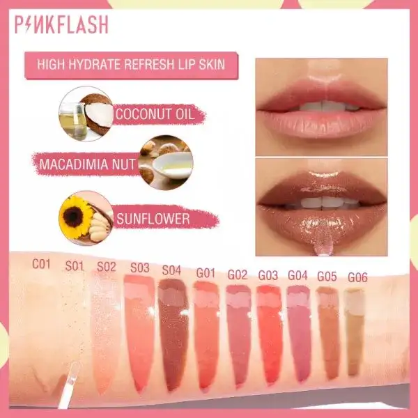 PinkFlash Ever Glossy Moist Lip Gloss.