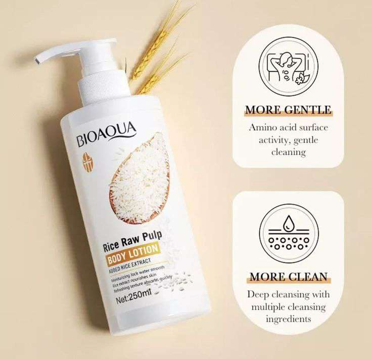 BIOAQUA Rice Raw Pulp Body Lotion 250ml