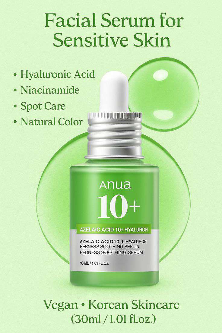 Anua 10+ Azelaic Acid + Hyaluron Redness Soothing Serum 10ml