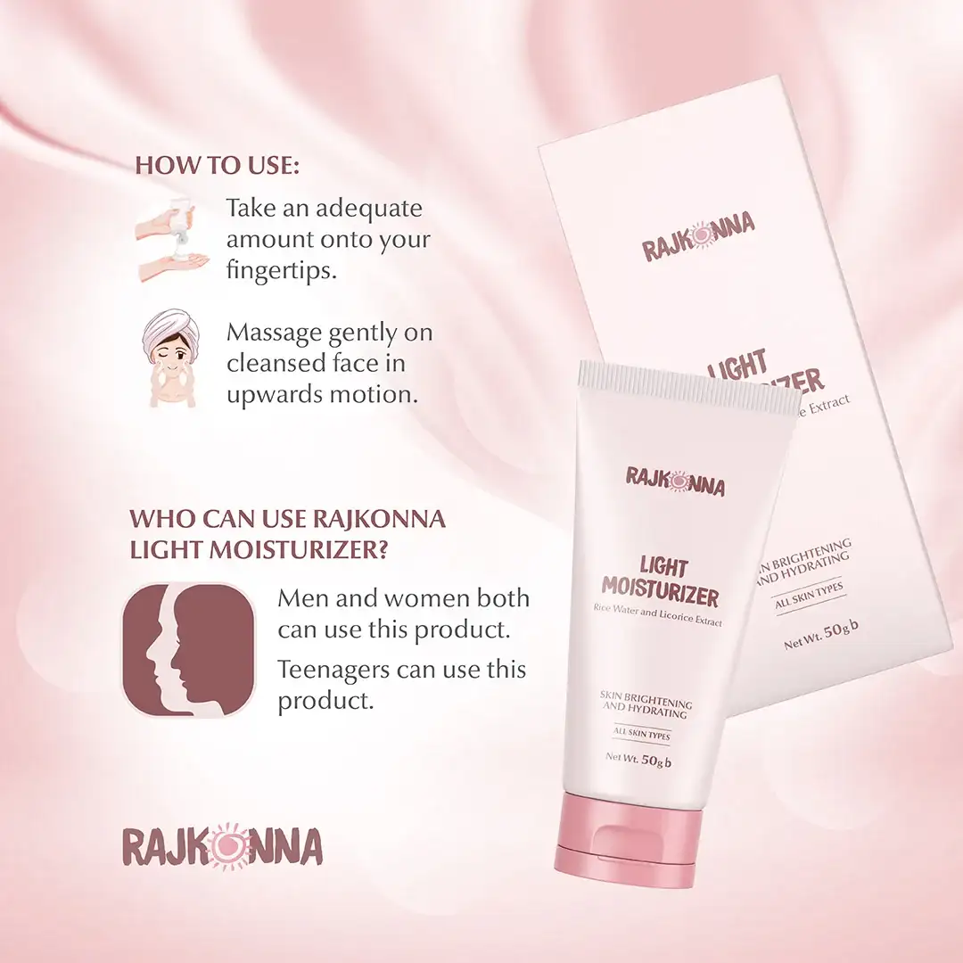 Rajkonna Light Moisturizer With Rice Water And Licorice Extract (50gm)
