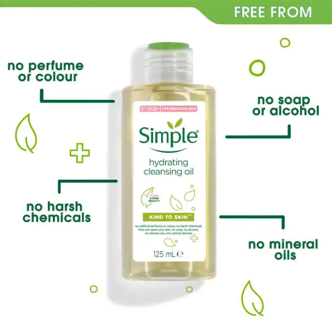 Simple Kind to Skin Hydrating Cleansing Oil -125ml
