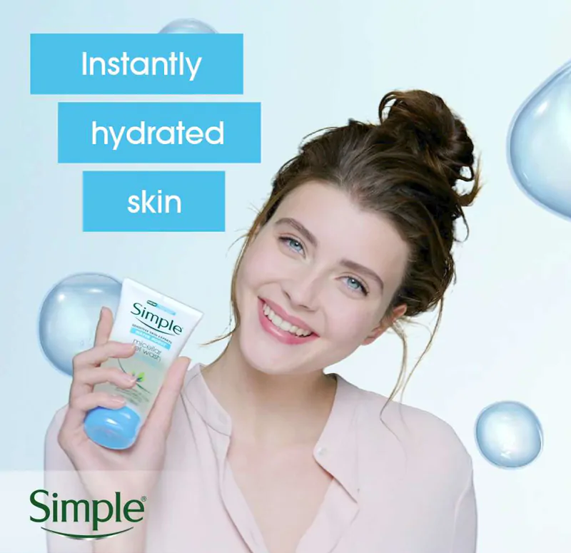 Simple Water Boost Micellar Facial Gel Wash 150ml