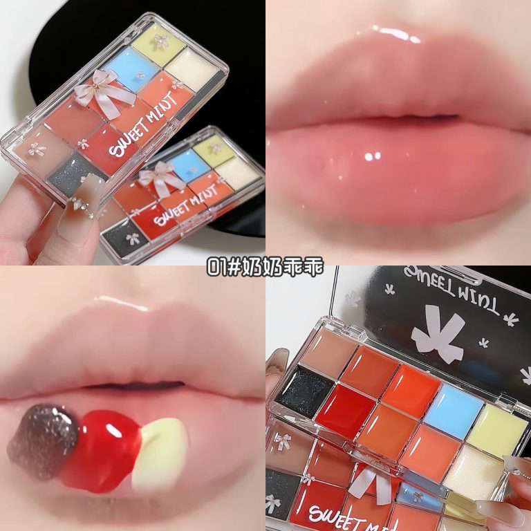 Sweet Mint 10 Colors Moisturizing Sweetheart Lip Palette