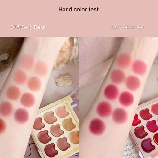 Cappuvini Vibrant Bear 9 colours Lip Clay