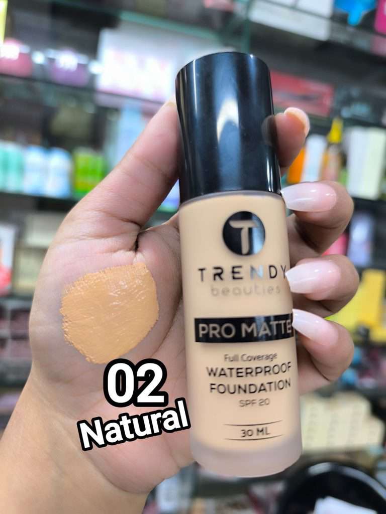 TRENDY beauties Pro Matte Waterproof Foundation with SPF20