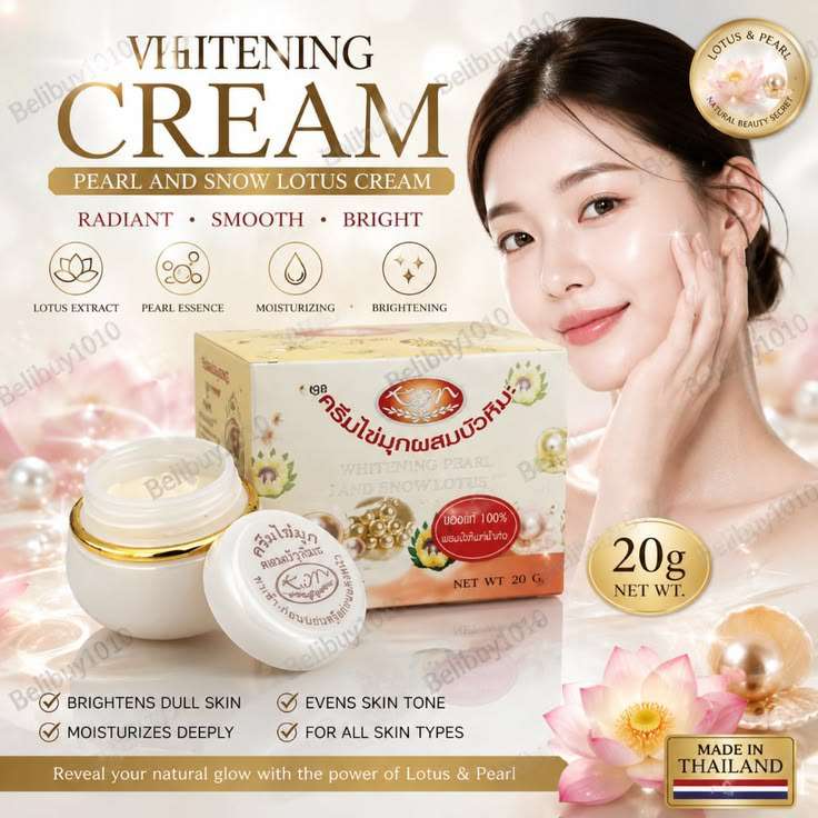 Kim Whitening Pearl & Snowlotus Cream 20g