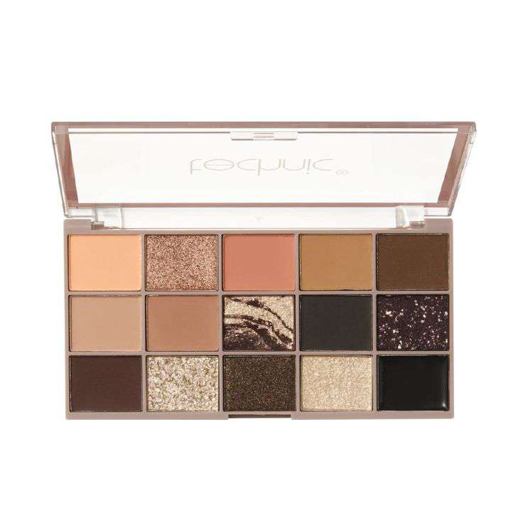 Technic 15 Pressed Pigments Eyeshadow Palette - Smokey Quartz