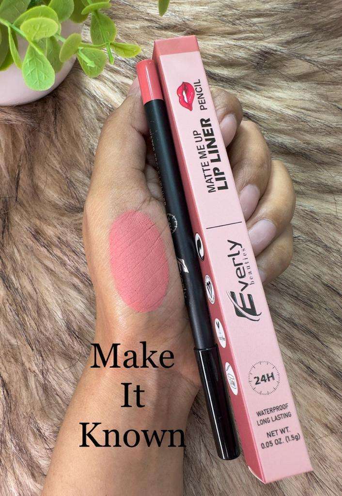 Everly Beauties Matte Me Up 24H Waterproof  Long Lasting Lip Liner Pencil