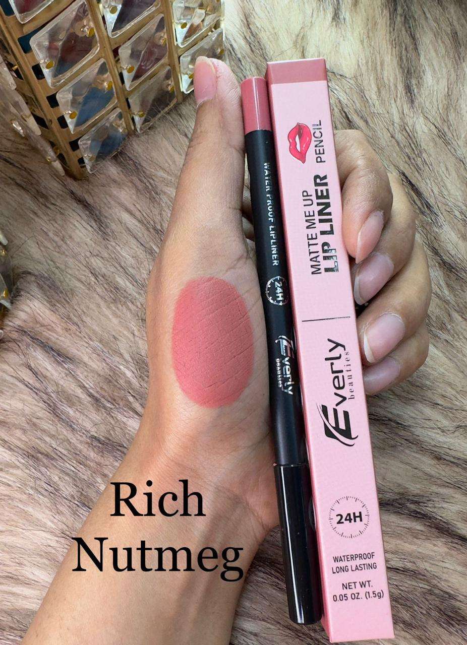 Everly Beauties Matte Me Up 24H Waterproof  Long Lasting Lip Liner Pencil
