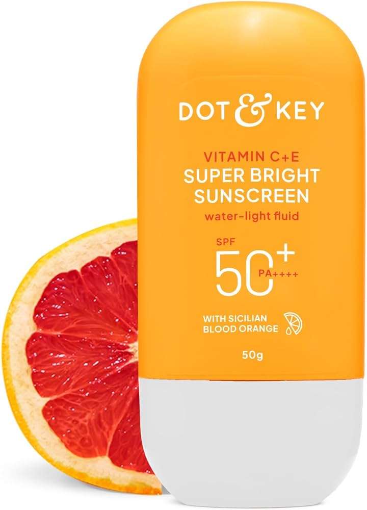Dot & Key Vitamin C + E Super Bright Sunscreen SPF 50+ PA++++ With New-Age UV Filters 50gm