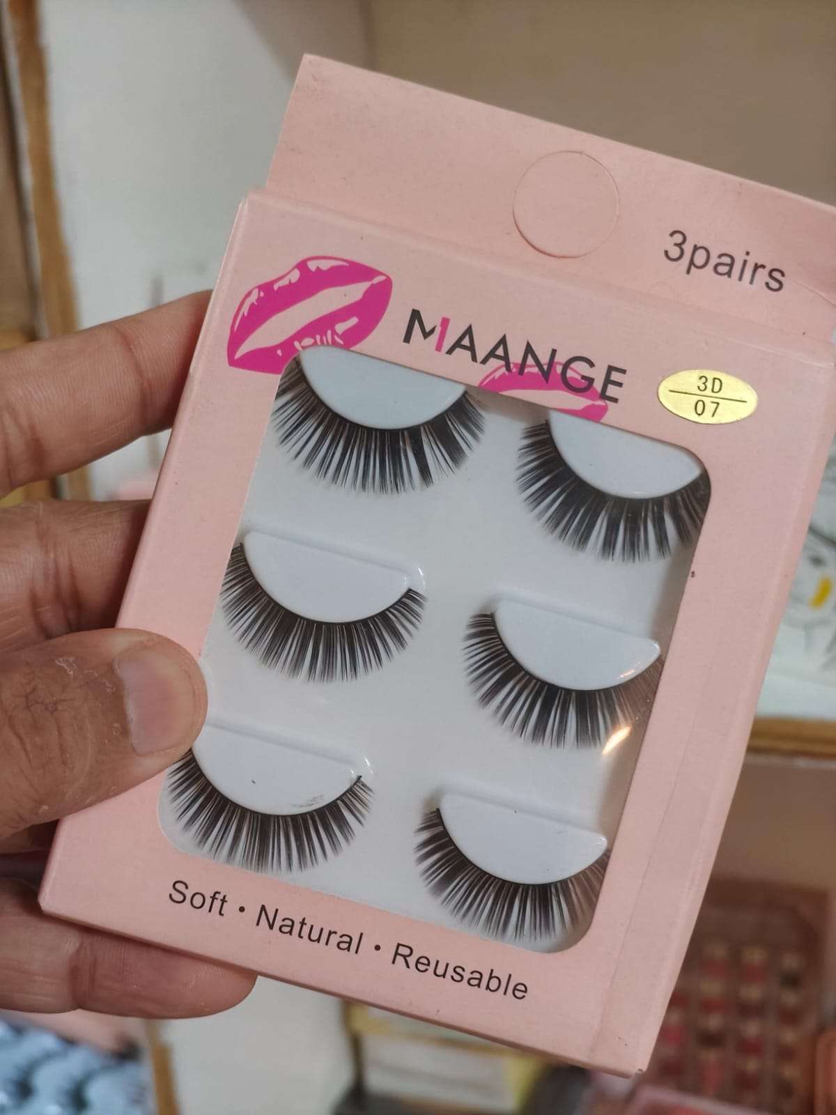 MAANGE 3D False Eyelashes 3 Pair Set