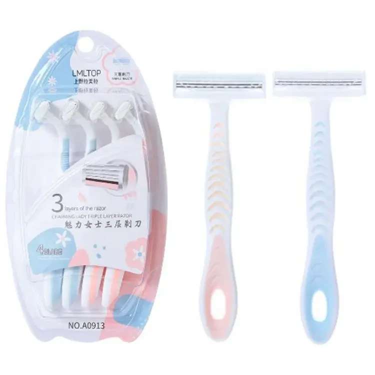 LMLTOP 3 Layers Charming Lady Triple Layer Razor 4 Pcs