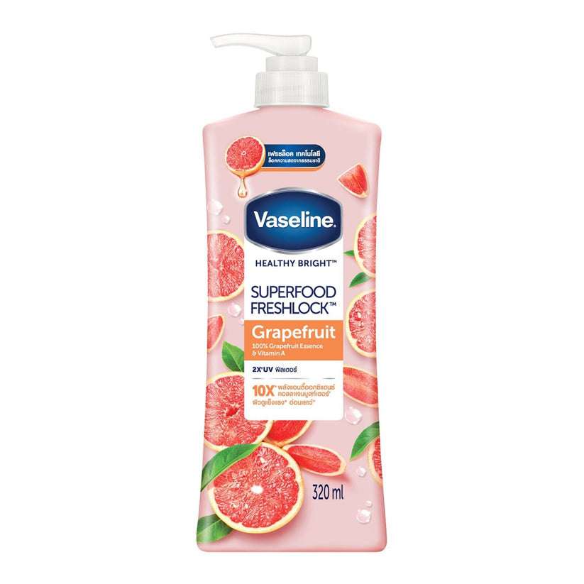 VASELINE Healthy Bright Superfood Freshloc Grapefruit Lotion – 320ml