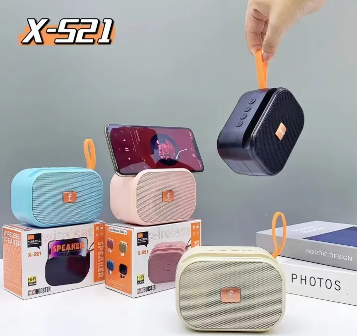 X-521 Bluetooth, USB, TF Card & FM Radio Supported Hi-Fi Audio Speaker