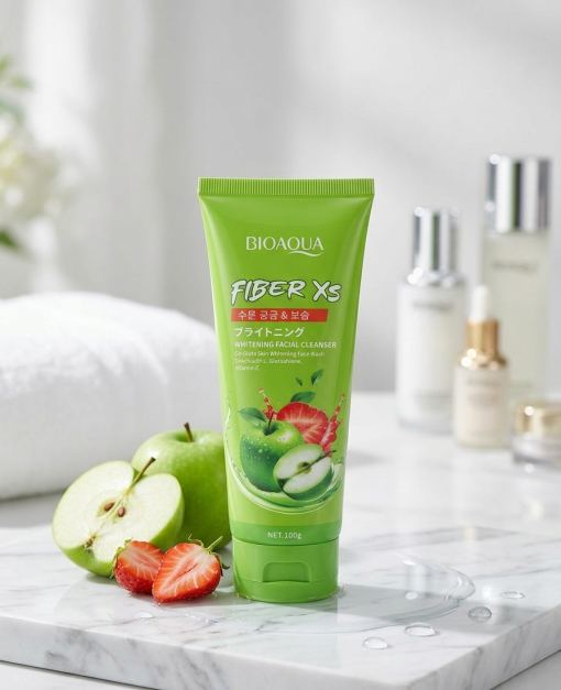 BIOAQUA Fiber XS Brightening Whitening Facial Cleanser