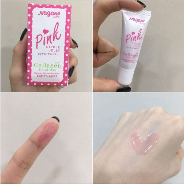 Nagano Pink Nipple Jelly with collagen and aloe vera naturally pink within a blink