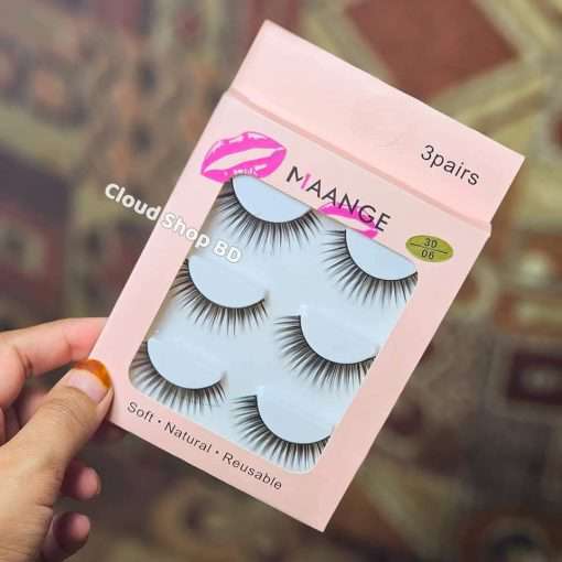 MAANGE 3D False Eyelashes 3 Pair Set