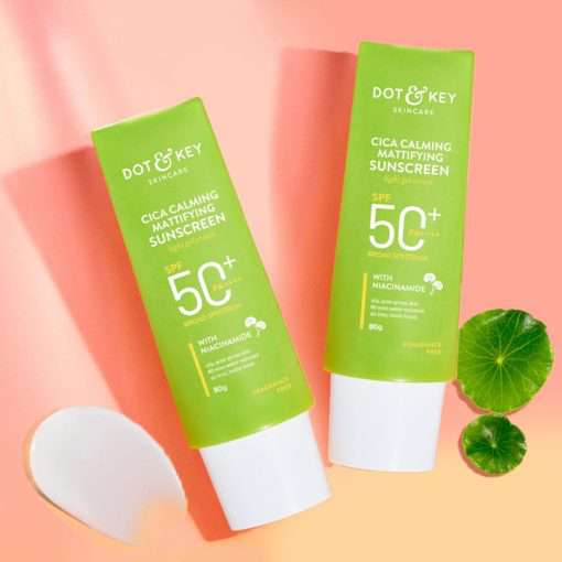 DOT & KEY Cica & Niacinamide Mattifying Sunscreen SPF 50+ (80g).