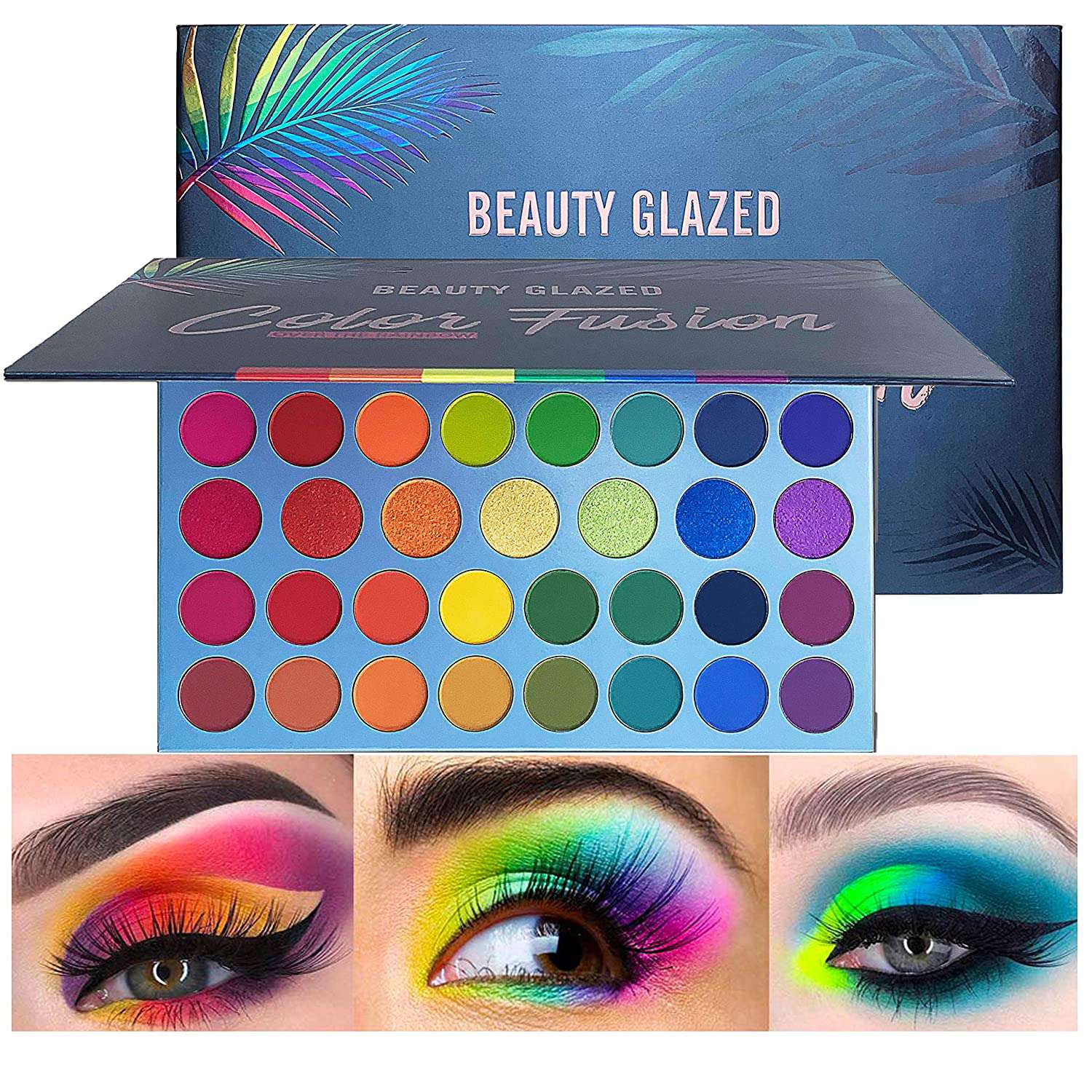 BEAUTY GLAZED Color Fusion 39 Color Eyeshadow Palette