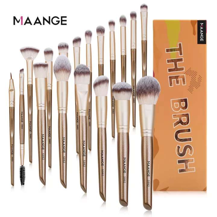Maange 18pcs Brush set – The Brush (Golden)