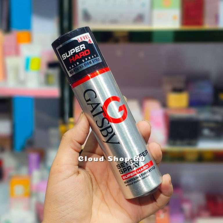 GATSBY Super Hard Keep and Set Hair Spray – 250ml (Level – 4)