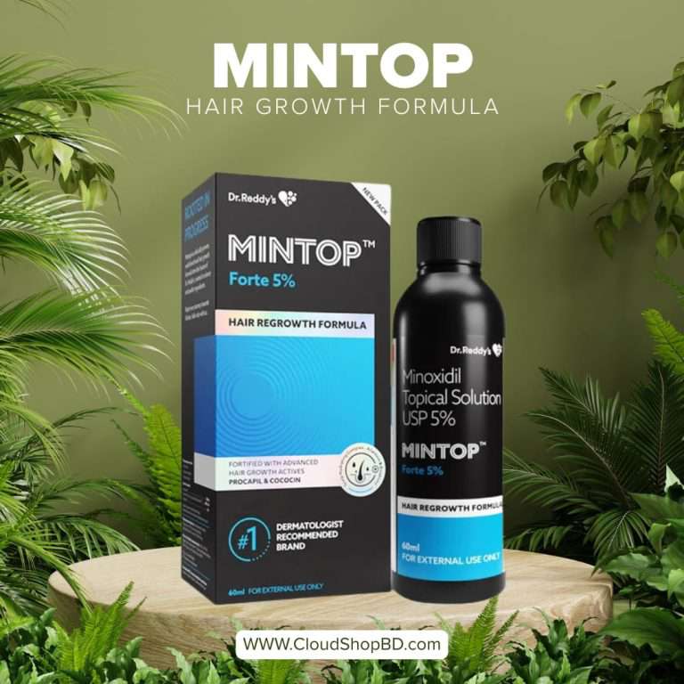 Dr. Reddy’s Mintop Forte 5% Bottle of 120ml Solution Hair Restore Formula with Minoxidil
