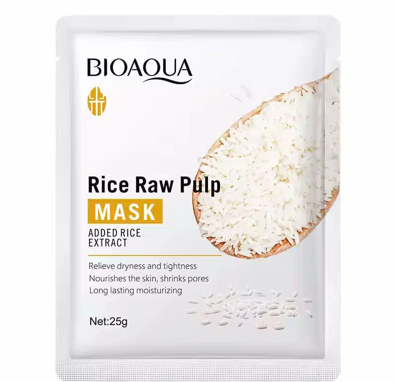 Bioaqua Rice Raw Pulp Facial Sheet Masks 25g