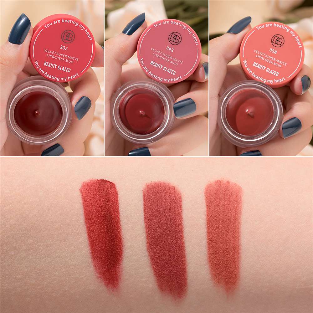 Beauty Glazed Velvet Matte Lip & Cheek Mud