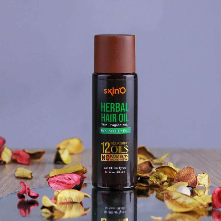 skin’O Herbal Hair Oil With Dragobotania Reduces Hair fall-100ml
