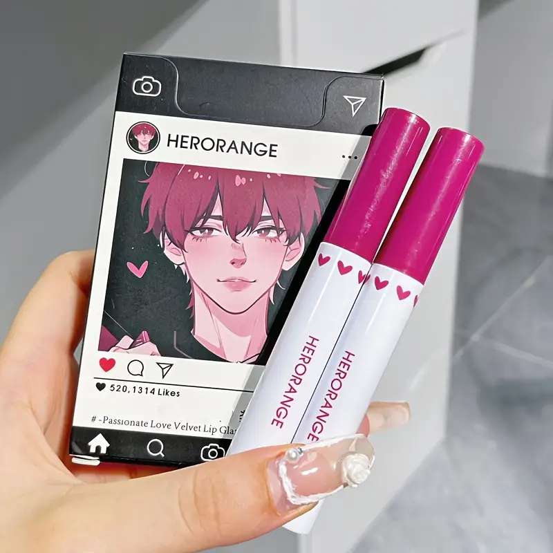 HERORANGE Passionate Love Velvet Lip Glaze 5pcs Set