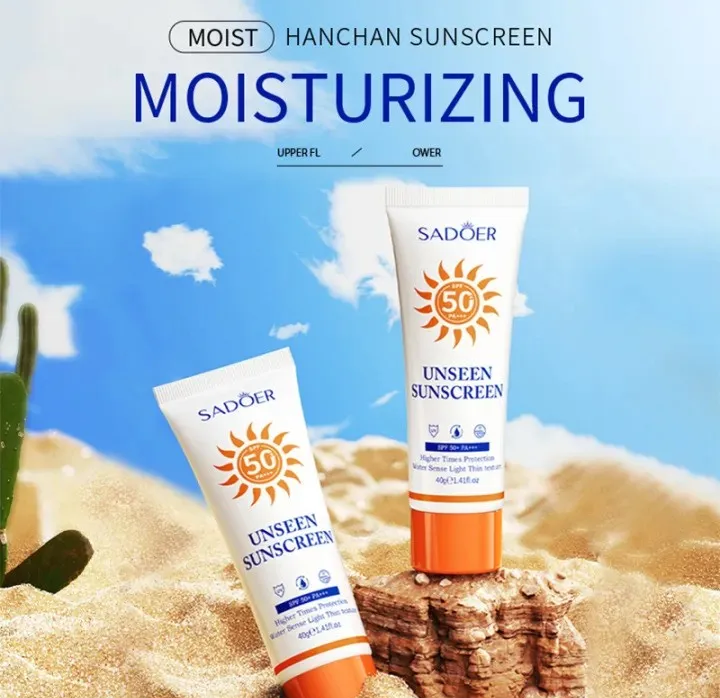 SADOER Unseen Sunscreen with SPF 50+ PA+++ – 40g